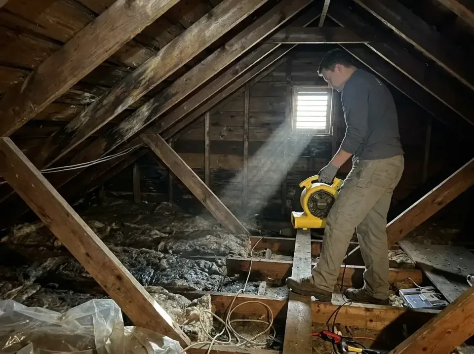 attic-water-damage-drying-proc-007 — frequently asked questions, Emergency Water Extraction & 24/7 Flood Response in Hebron,…